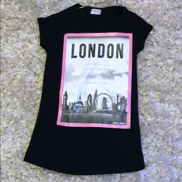 100% cotton black London t-shirt. - Picture 1 of 3